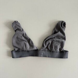 Skims Cotton Rib Plunge Bralette